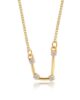 Zodiac Constellation Necklace - Celestial Jewelry Necklace Aquarius / Gold