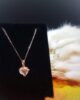 Gift of Love - Rose Quartz heart necklace Necklaces
