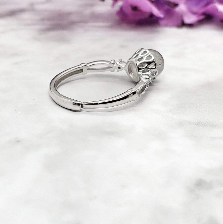 Celestial Love - Labradorite Silver Ring Rings Resizable