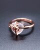 Treasures of Affection - Rose Quartz Heart Ring Rings Resizable / Pink