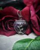 Amethyst Blooming Heart Pendant Necklace