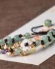MYWINY-ETHNIC Store Bracelets Green white shells Healer's Blossoms